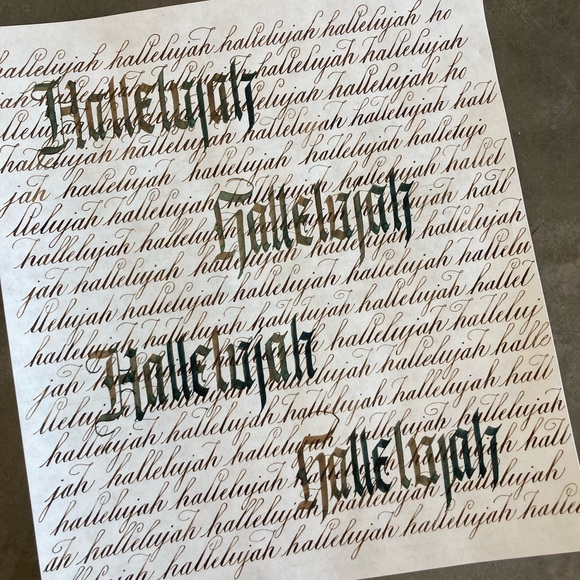 Handmade Calligraphy decor 9”x10” - Picture 4 of 4